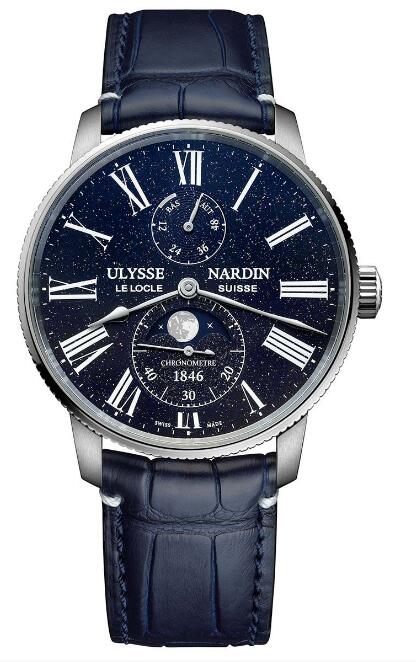 Ulysse Nardin Marine Torpilleur Moonphase Aventurine Replica Watch Price 1193-310LE-3A-AVE/1A